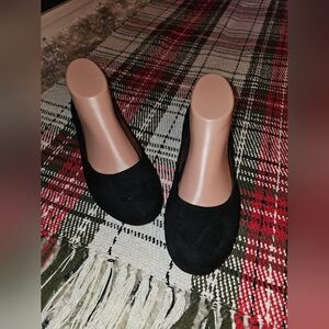 VIONIC 'Hannah Jewel' Black Suede Ballet Flats 9.5 (3rd Pic is Stock Photo)